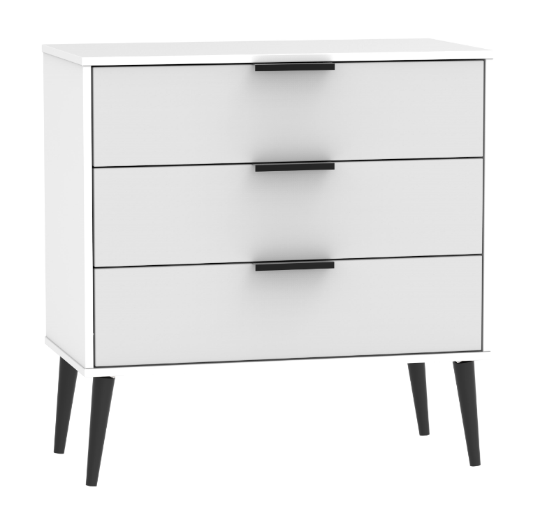 Harbin Contract 3 Drawer Chest White