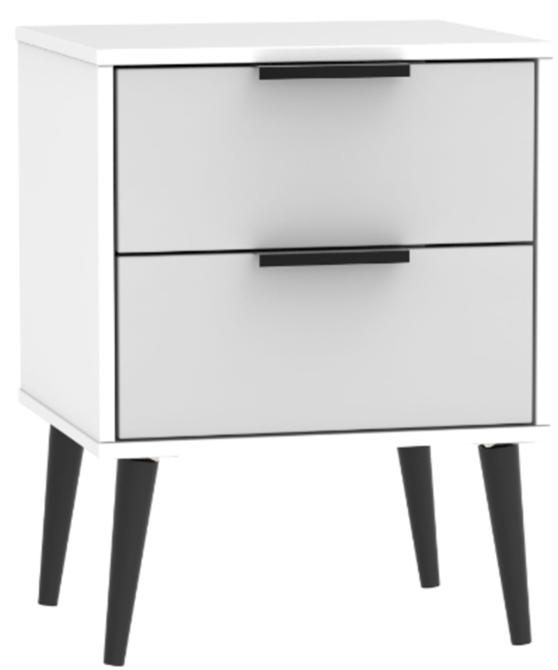 Harbin Contract 2 Drawer Bedside White